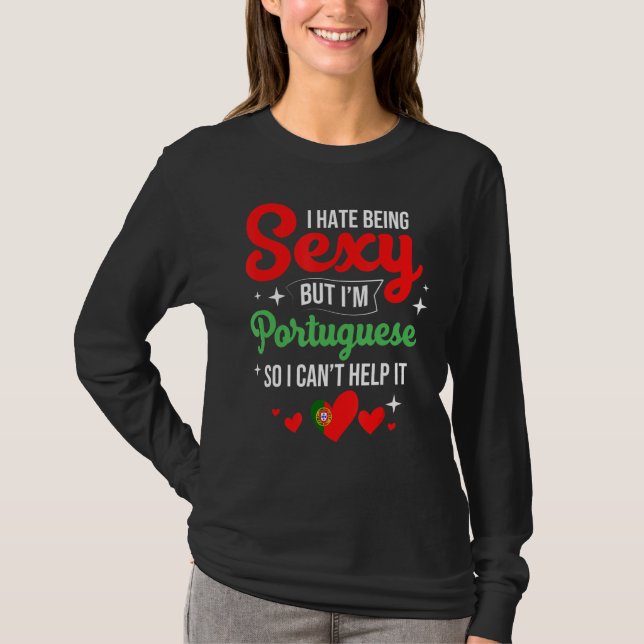 Im Portuguese Portugal Funny Portuguese T-Shirt (Front)