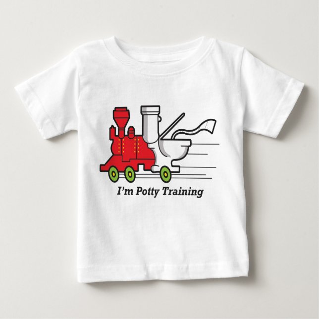 I'm Potty Training! Baby T-Shirt (Front)