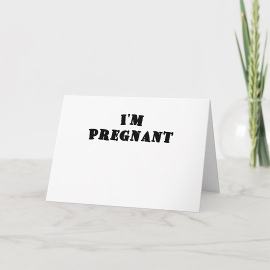 Im Pregnant Announcement | Zazzle.com