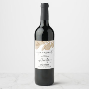 I'm Pregnant New Baby Pregnancy Announcement Aunty Wine Label