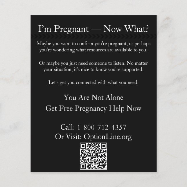 I'm Pregnant - Now What? Flyer (Front)