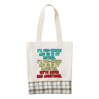 I'm pro-choice and so is my mother... zazzle HEART tote bag