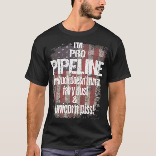 Im Pro Pipeline Welders USA Flag Trump Train T_Shirt