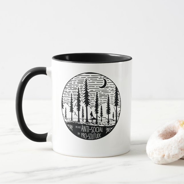 I'm Pro-Solitude Mug (With Donut)