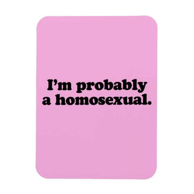 I'M PROBABLY A HOMOSEXUAL MAGNET (Vertical)