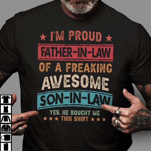 Im Proud Father_in_law Of Awesome Son_in_law T_Shirt