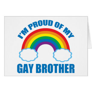 I'm Proud of My Gay Brother LGBT Coming Out Card