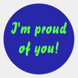 I'm proud of you! sticker
