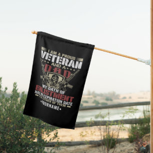 I'm Proud To Be A Veteran And A Dad House Flag