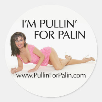 I'm Pullin' For Palin Stickers