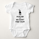 I'm Punjabi and We Don't Keep Calm Baby Bodysuit I'm Punjabi and We Don't Keep Calm Baby Bodysuit