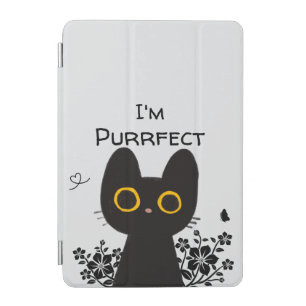 I'm Purrfect Cute Black Cat iPad Smart Cover