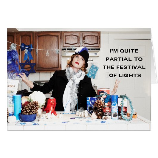 "I'm Quite Partial To The Festival of Lights" Cards (Front Horizontal)
