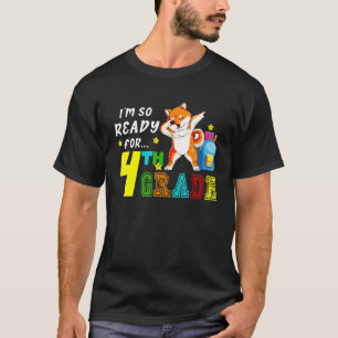 I'm Ready For Fourth Grade Dabbing Shiba Inu Back T-Shirt