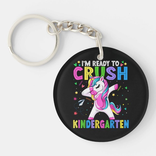 I'm Ready For Kindergarten Back To School Keychain (Front)