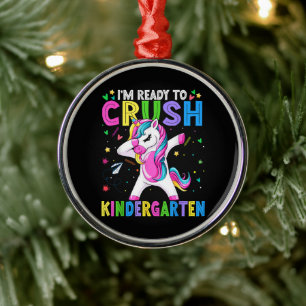 I'm Ready For Kindergarten Back To School Metal Ornament