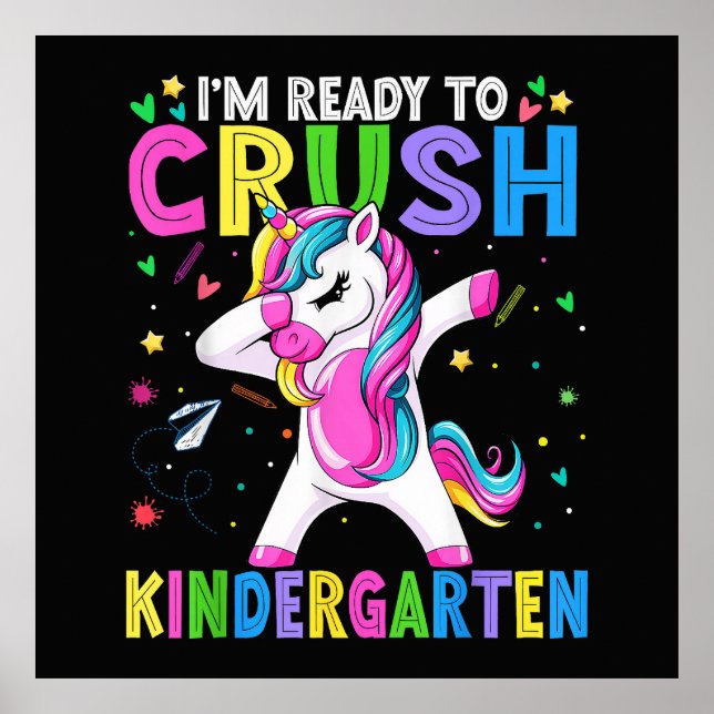 I'm Ready For Kindergarten Back To School Poster (Front)