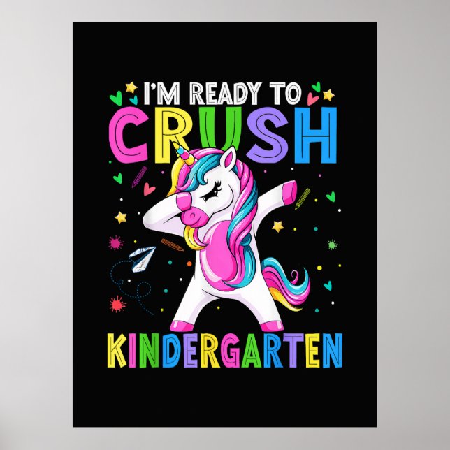I'm Ready For Kindergarten Back To School Poster (Front)