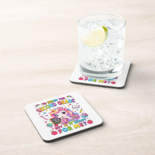 Im Ready for Second Grade Unicorn First Day Beverage Coaster