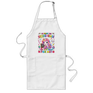 Im Ready for Second Grade Unicorn First Day Long Apron