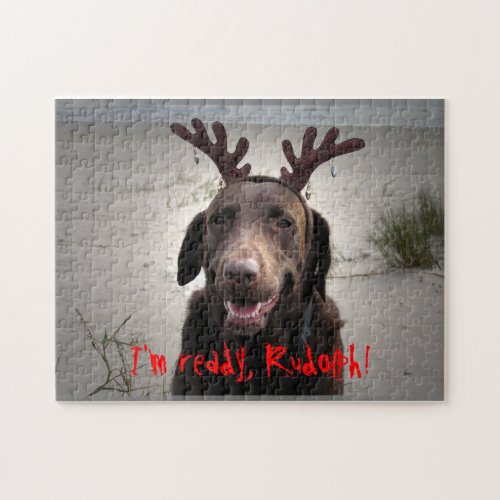 Im ready Rudolph Jigsaw Puzzle