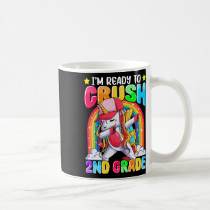I'm Ready to Crush 2nd Grade Dabbing Unicorn Back Coffee Mug