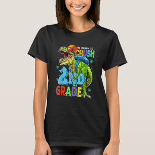 I'm Ready To Crush 2nd Grade Dinosaur Back To Scho T-Shirt