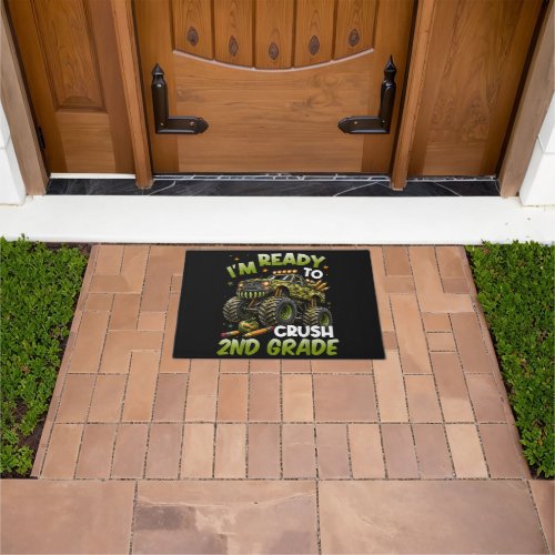 I'm Ready to Crush 2nd Grade Monster Truck Doormat