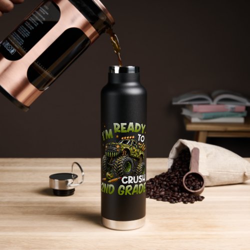 I'm Ready to Crush 2nd Grade Monster Truck Water Bottle