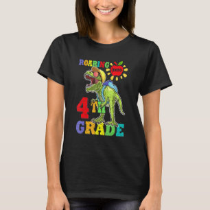 I'm Ready To Crush 4th Grade Dinosaur Boys Back To T-Shirt