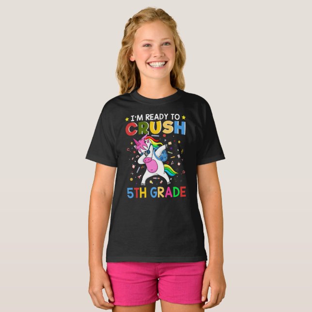 I'm Ready To Crush 5th Grade T-Shirt (Front Full)