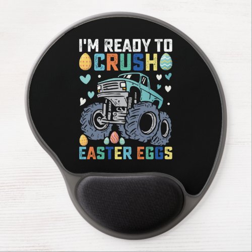Im Ready To Crush Easter Eggs Monster Truck Gel Mouse Pad