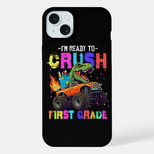 I'm Ready To Crush First Grade Dinosaur Truck iPhone 15 Plus Case