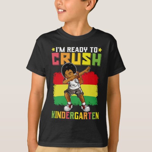 Im Ready To Crush Kindergarten  Dab Black Boy T_Shirt