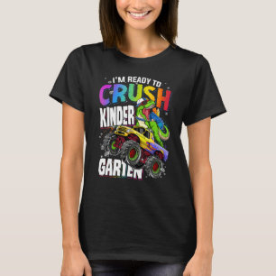 I'm Ready To Crush Kindergarten Dinosaur Boys Back T-Shirt