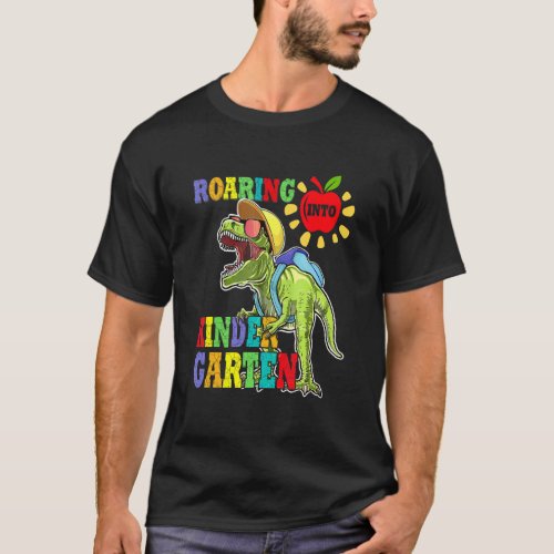 Im Ready To Crush Kindergarten Dinosaur Boys Back T_Shirt