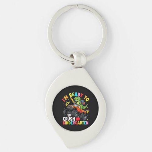 I'm Ready to Crush Kindergarten First Day dinosaur Keychain