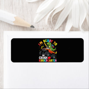 I'm Ready to Crush Kindergarten First Day Label