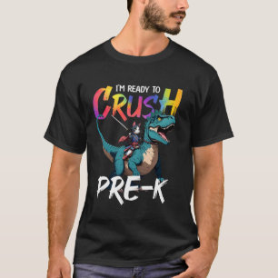 I'm Ready to Crush Pre-K Back to School Ninja Cat  T-Shirt