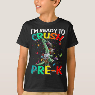 I'm Ready To Crush Pre-K Brachiosaurus Dinosaur  T-Shirt