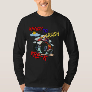 I'm Ready To Crush Pre K Monster Truck Vintage Boy T-Shirt