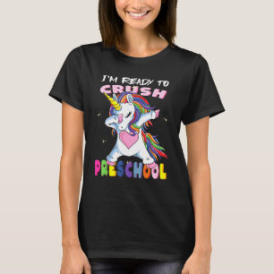 Im Ready To Crush Preschool Baby Unicorn T-Shirt