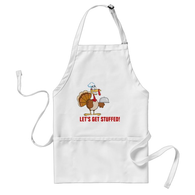 I'm Ready to Eat Thanksgiving Dinner Adult Apron (Front)