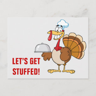 I'm Ready to Eat Thanksgiving Dinner Holiday Postcard