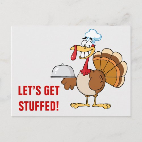 Im Ready to Eat Thanksgiving Dinner Holiday Postcard