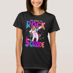 I'm Ready To Rock 5th Grade Unicorn Back To School T-Shirt