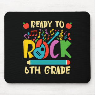 I'm Ready To Rock 6th Grade Guitar Back to School Mouse Pad