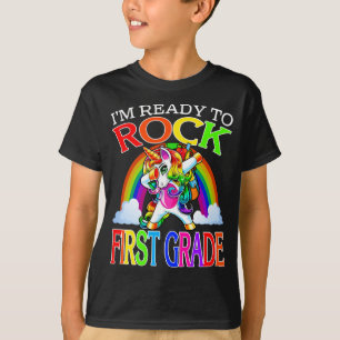 I'm Ready To Rock First Grade Unicorn Rainbow T-Shirt