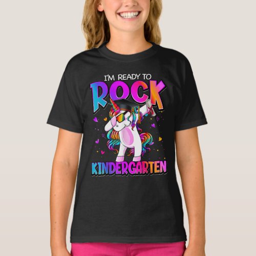 Im Ready To Rock Kindergarten Unicorn  T_Shirt