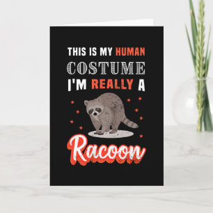 I'm really a Raccoon Funny Halloween Gift Card